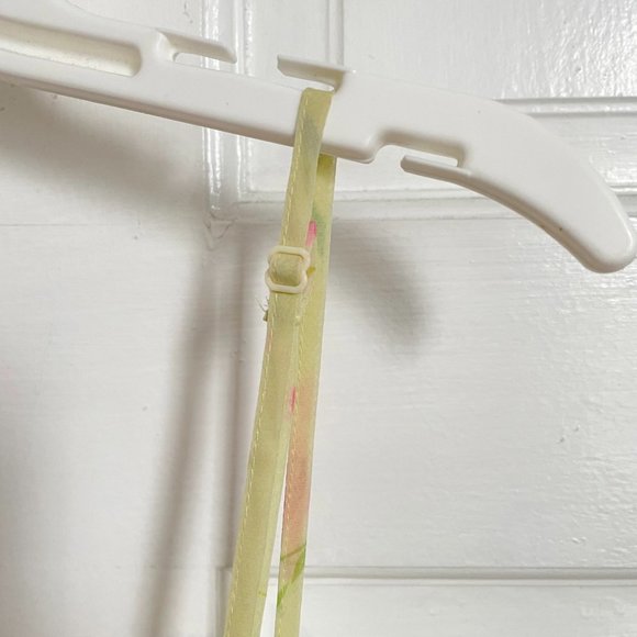 Vintage Victoria’s Secret Floral Pale Yellow Pink Blue Nightie Top Tie Front M - Picture 7 of 8